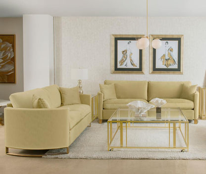 Corliss - Upholstered Arched Arm Sofa Set CoasterElevations