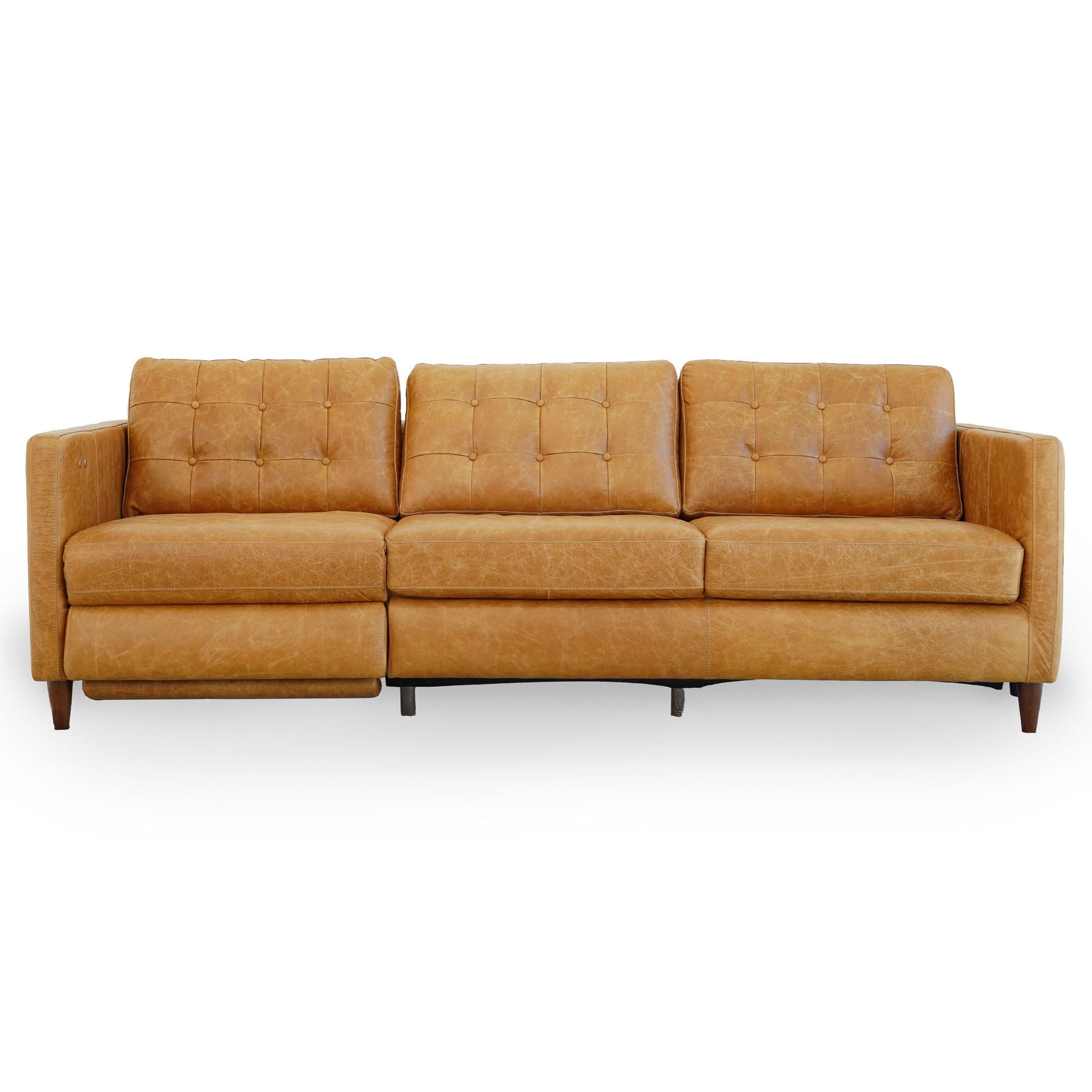 Christopher - Electric Inclining Sofa Left Facing - Tan Ashcroft Furniture