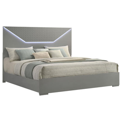 Ives - Panel Bed LED Headboard Coaster Fine Furniture