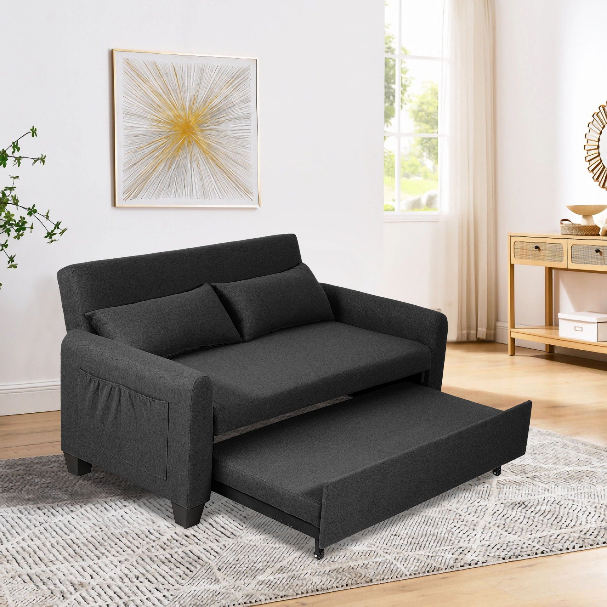 Balus - 2 In 1 Sofa Bed With Storage Bag Home Essentials