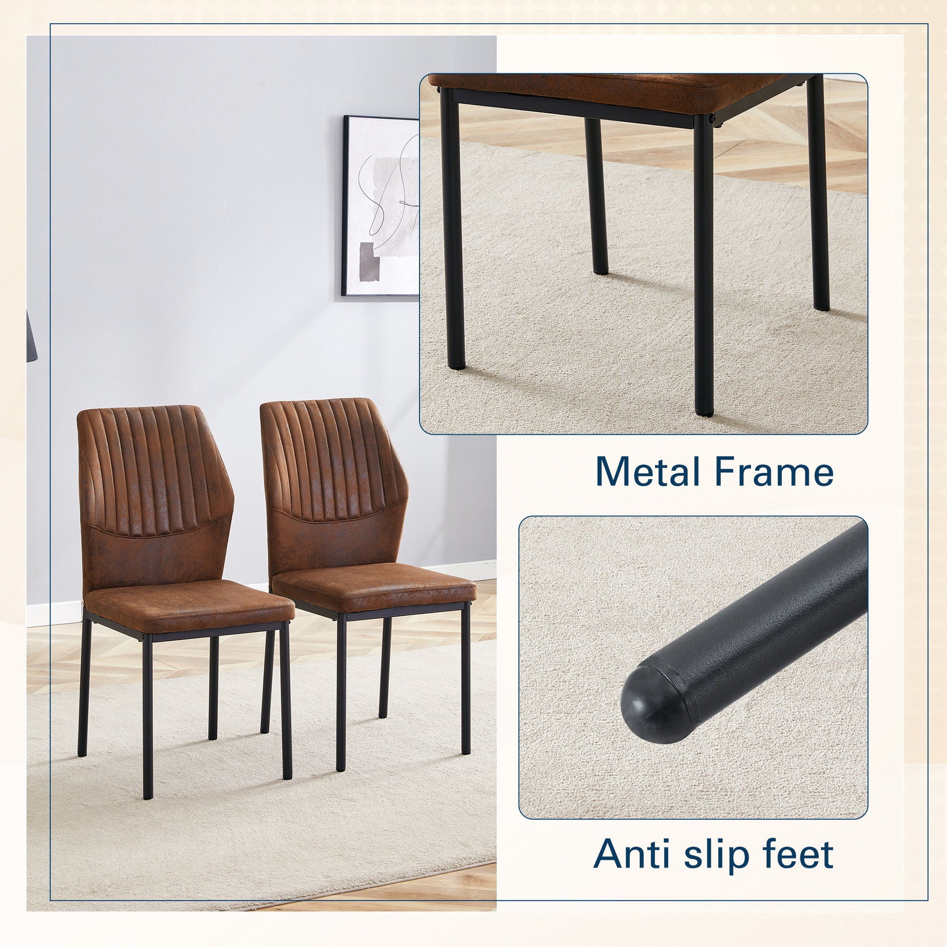 Luxury Simple Chair With Metal Leg Home Essentials