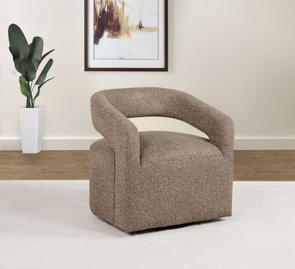 Westhill - Boucle Upholstered Swivel Accent Chair Coaster Fine Furniture