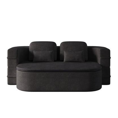 2 In 1 Foldable Sofa Bed With Multi Functional Blanket, Floor Lounge Sofa Home Essentials