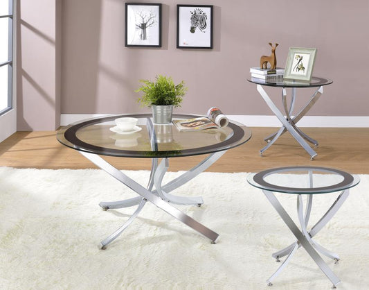 Brooke - Round Coffee Table Set Coaster Fine Furniture