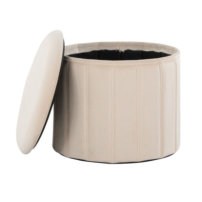 Lindsey - Contemporary / Glam Folding Storage Ottoman Lumi Source