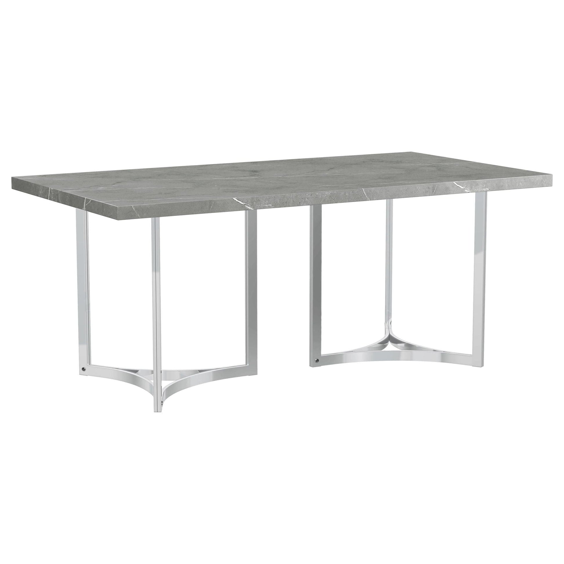 Sterling - Rectangular Dining Table - Gray Coaster Fine Furniture