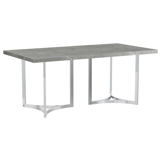 Sterling - Rectangular Dining Table - Gray Coaster Fine Furniture