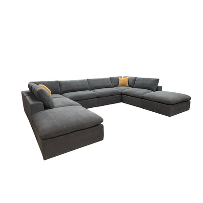 Custom Configuration Modular Sectional & Toss Pillows Home Essentials