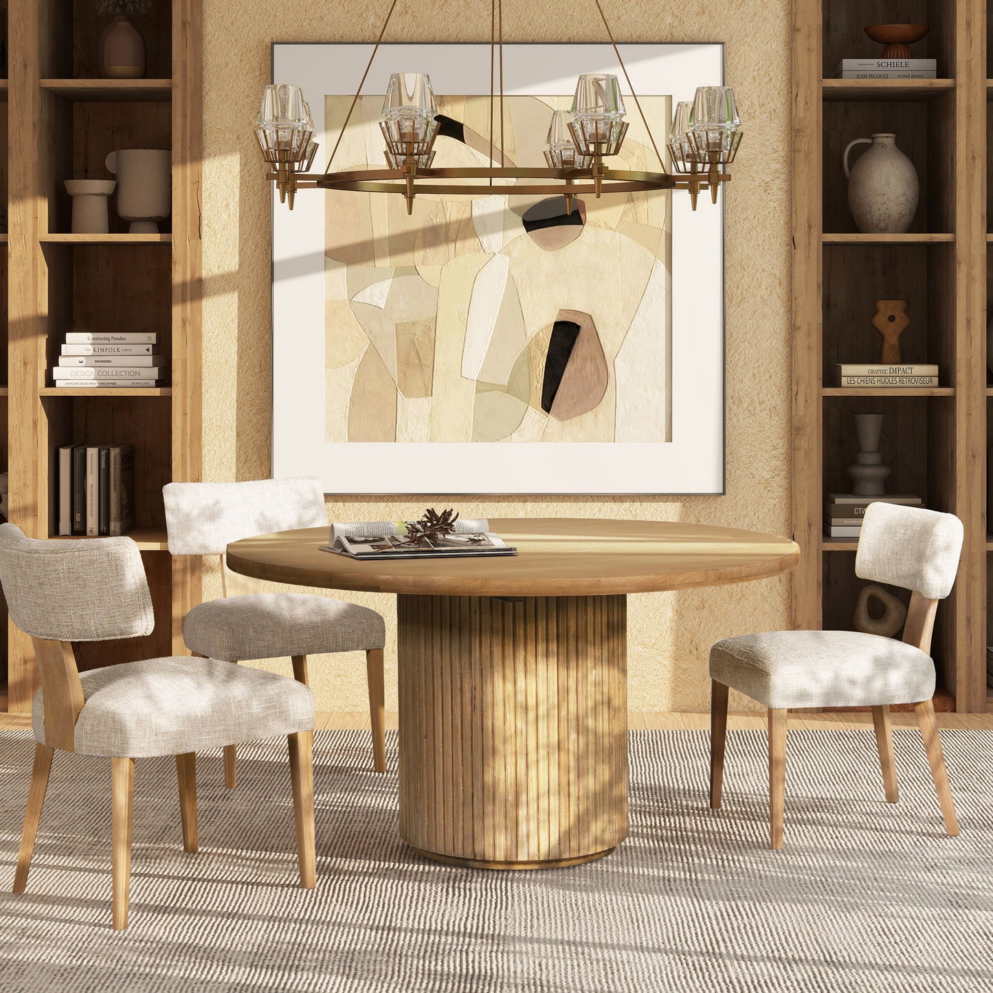 Louise - Split Back Upholstered Dining Side Chair (Set of 2) - Travertine Beige Jennifer Taylor Home