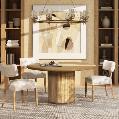 Louise - Split Back Upholstered Dining Side Chair (Set of 2) - Travertine Beige Jennifer Taylor Home