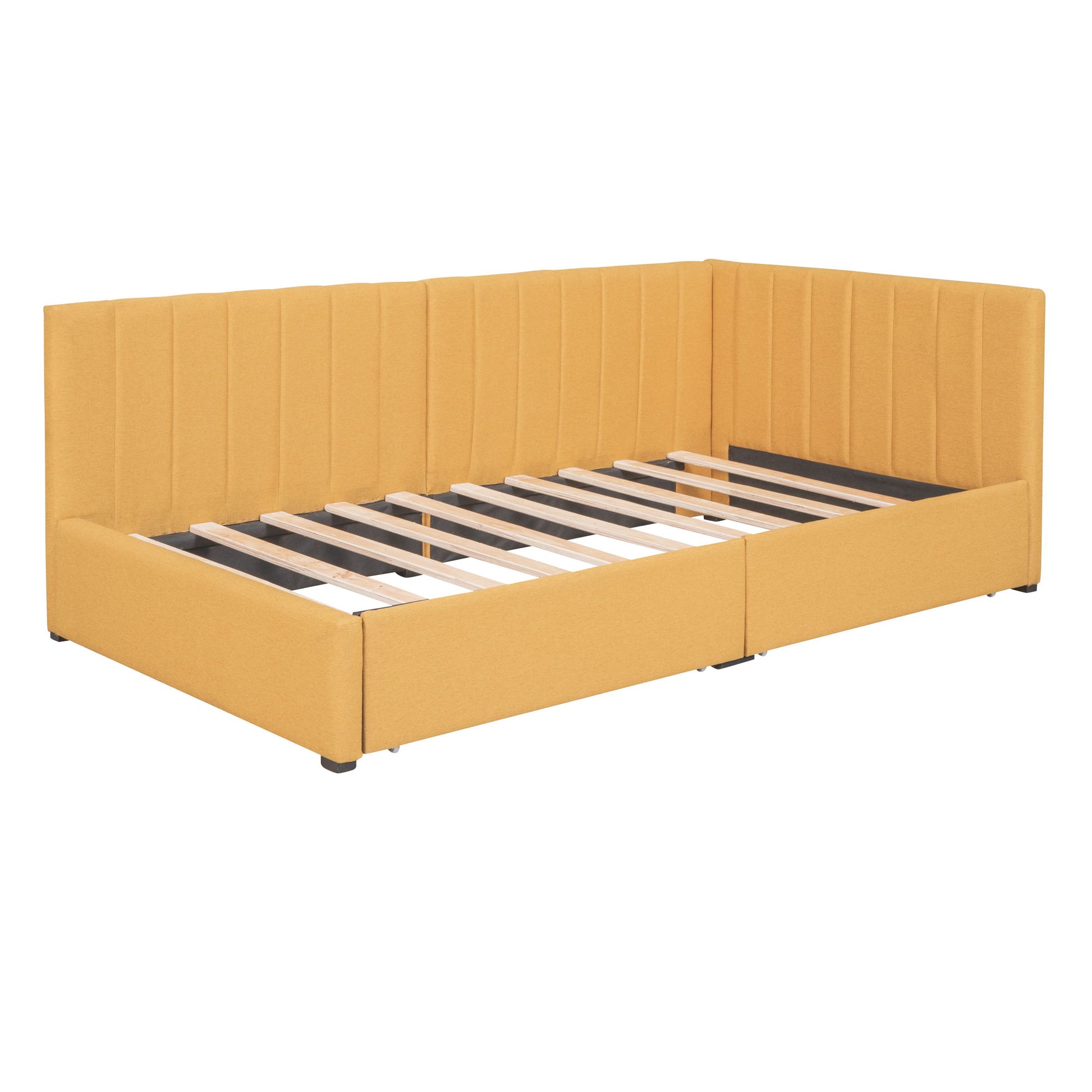Upholstered Daybed, Sofa Bed Frame, No Box Spring Needed - Snoozhouse