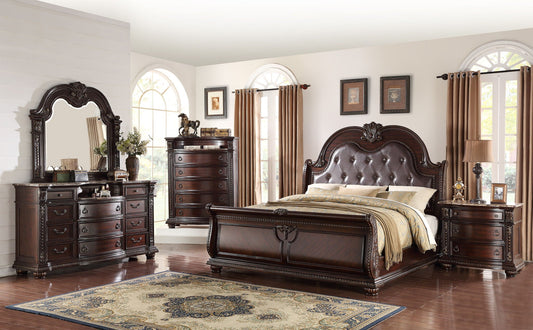 Stanley - Bedroom Set - Cherry Crown Mark