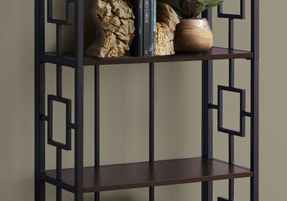 Bookshelf, Bookcase, Etagere, 4 Tier, For Office, Contemporary & Modern - Espresso 8th Street