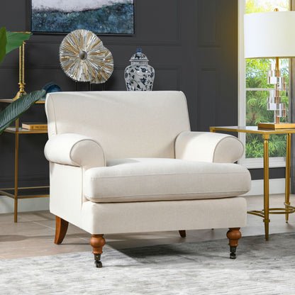 Alana Lawson - Accent Arm Chair Casters Jennifer Taylor Home