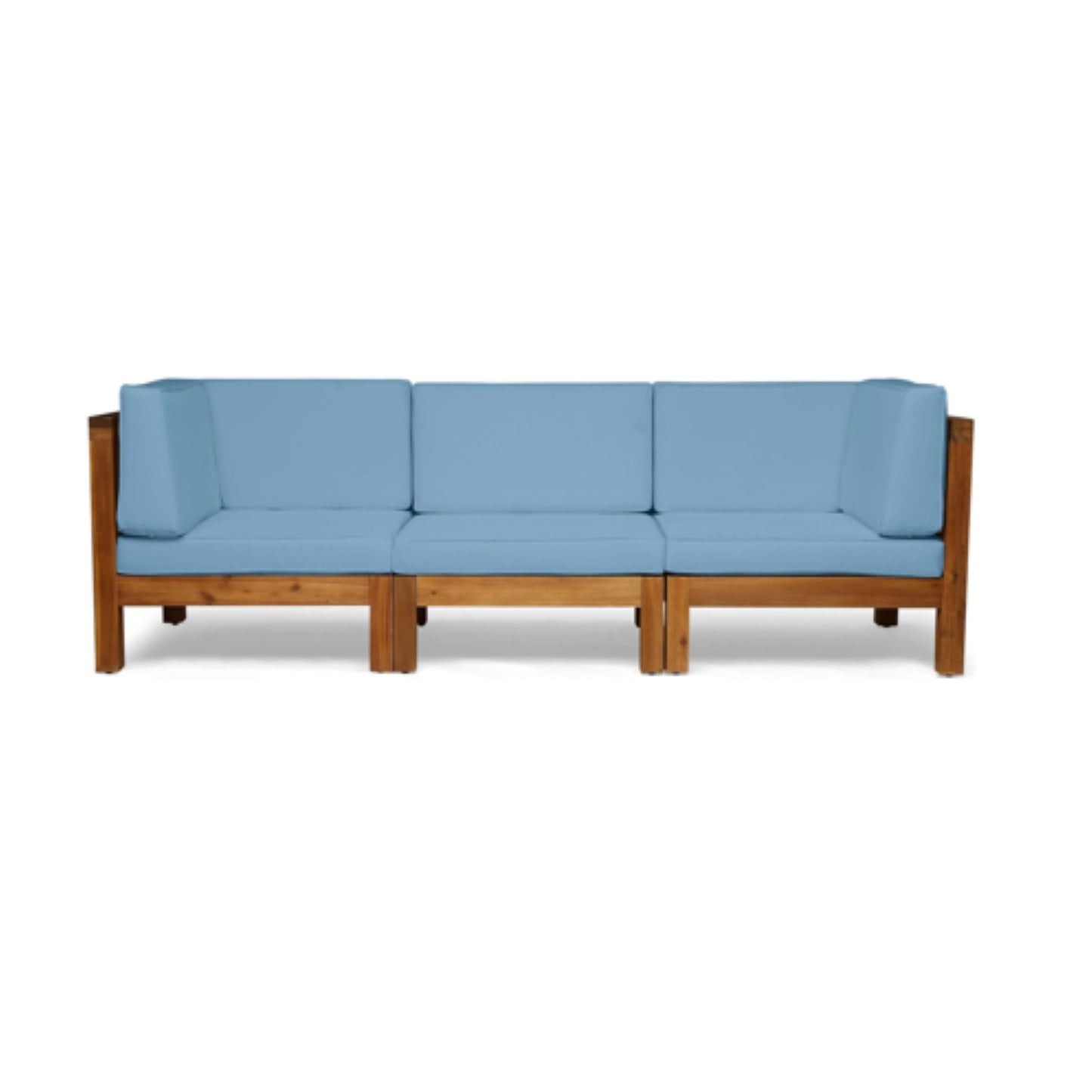 Oana - 3 Piece Sofa Set With Water Resistant Cushions Noble House