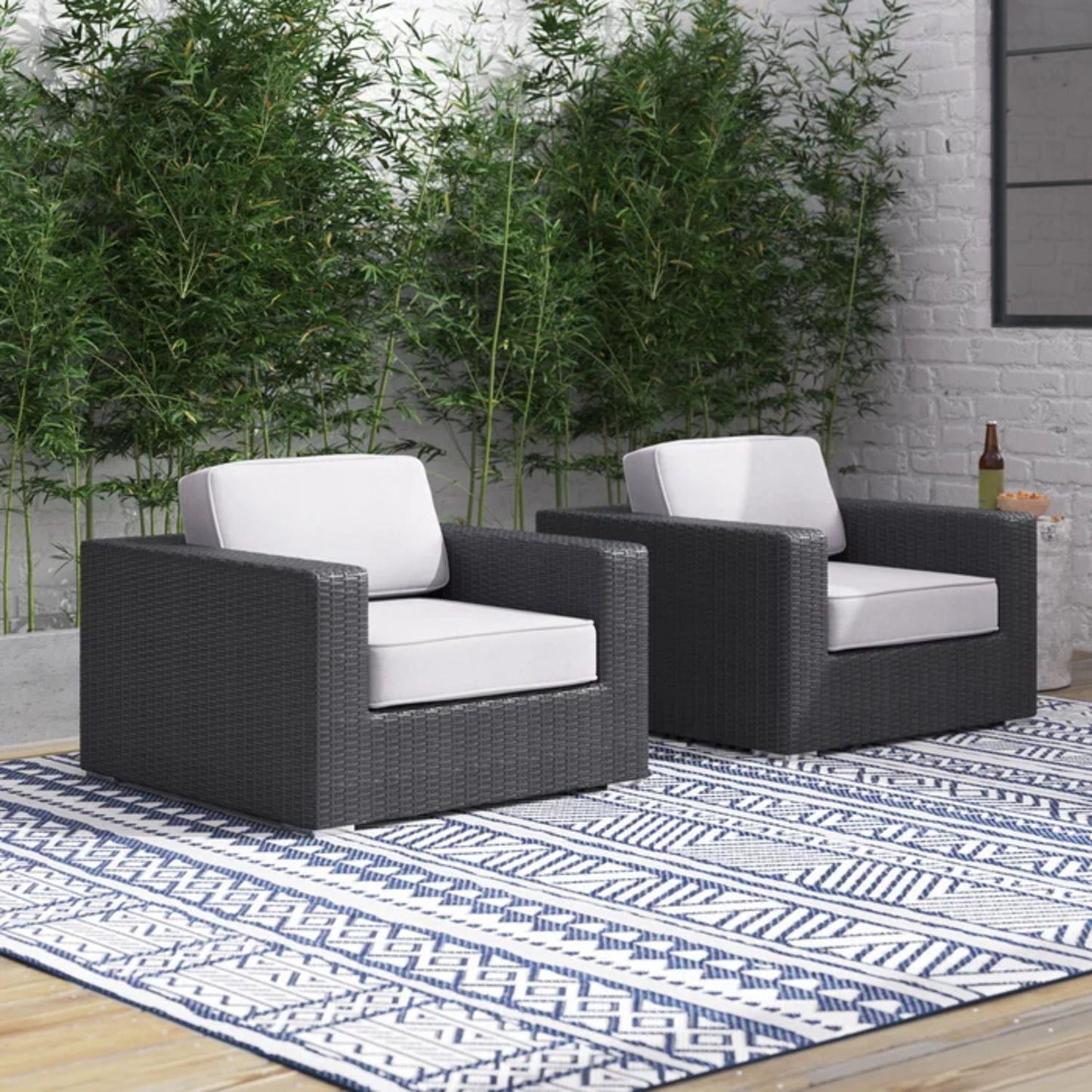 Patio Chair With Cushions Stylish Design LSI Patio Furniture