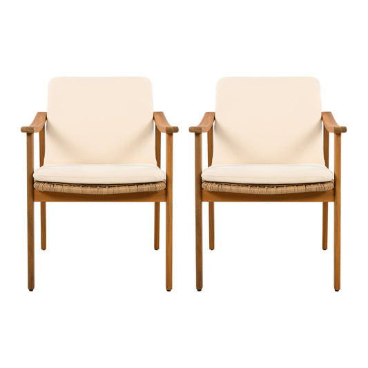 Outdoor Dining Chairs (Set of 2) Noble House