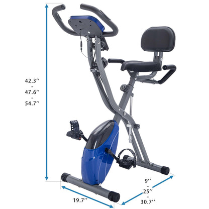 Exercise Bike Folding Stationary Bikes For Home With 16 Level Magnetic Resistance Daily Nest