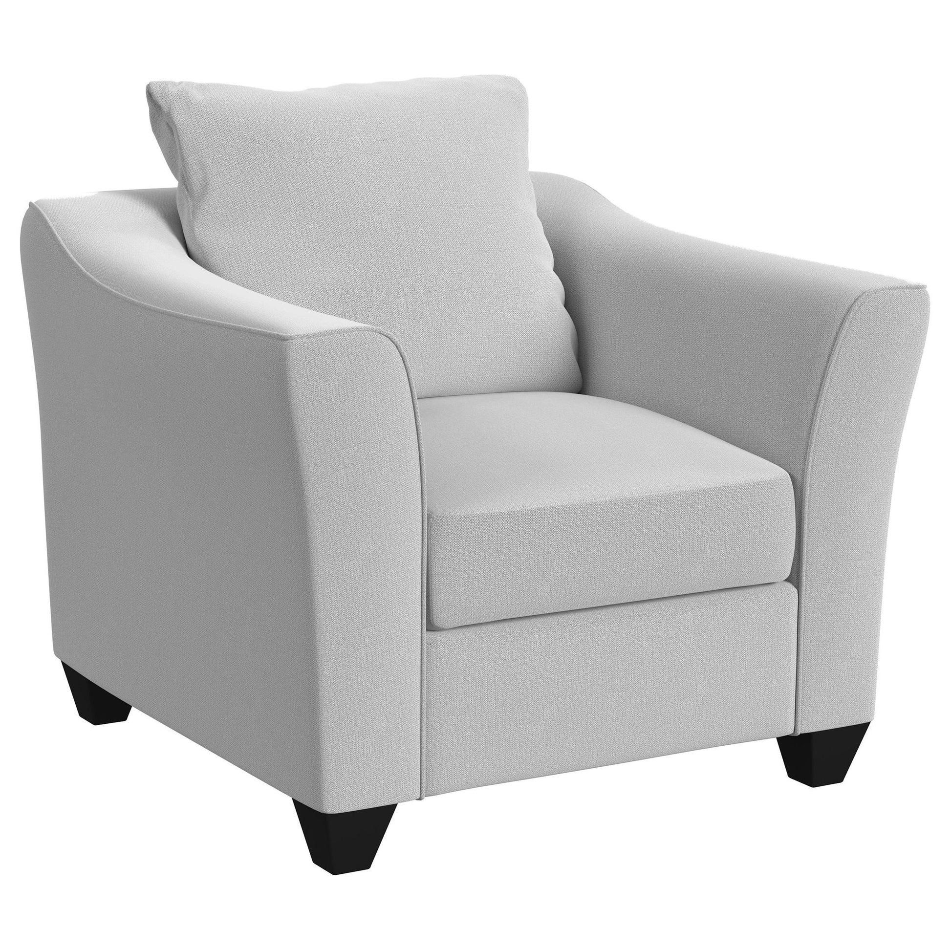 Alcazar - Arm Accent Chair - Gray Furniture Max