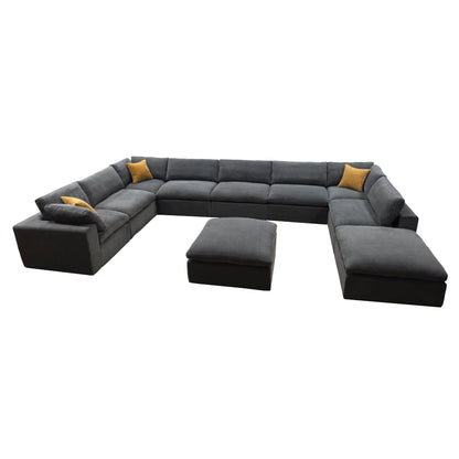 Custom Configuration Modular Sectional & Toss Pillows Home Essentials