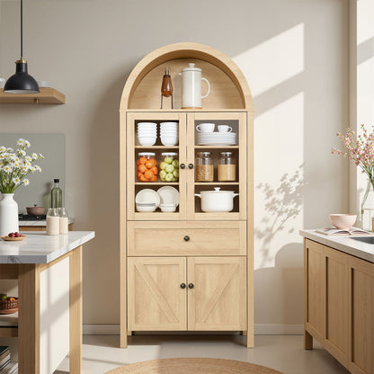 Retro Dome Cabinet With Large Storage Space Home Essentials