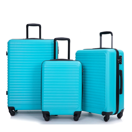 3 Piece Luggage Sets Lightweight Suitcase With Two Hooks, Spinner Wheels, Tsa Lock Daily Nest