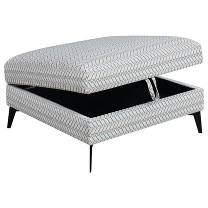 Clint - Square Upholstered Tufted Storage Ottoman - Aloe CoasterEveryday