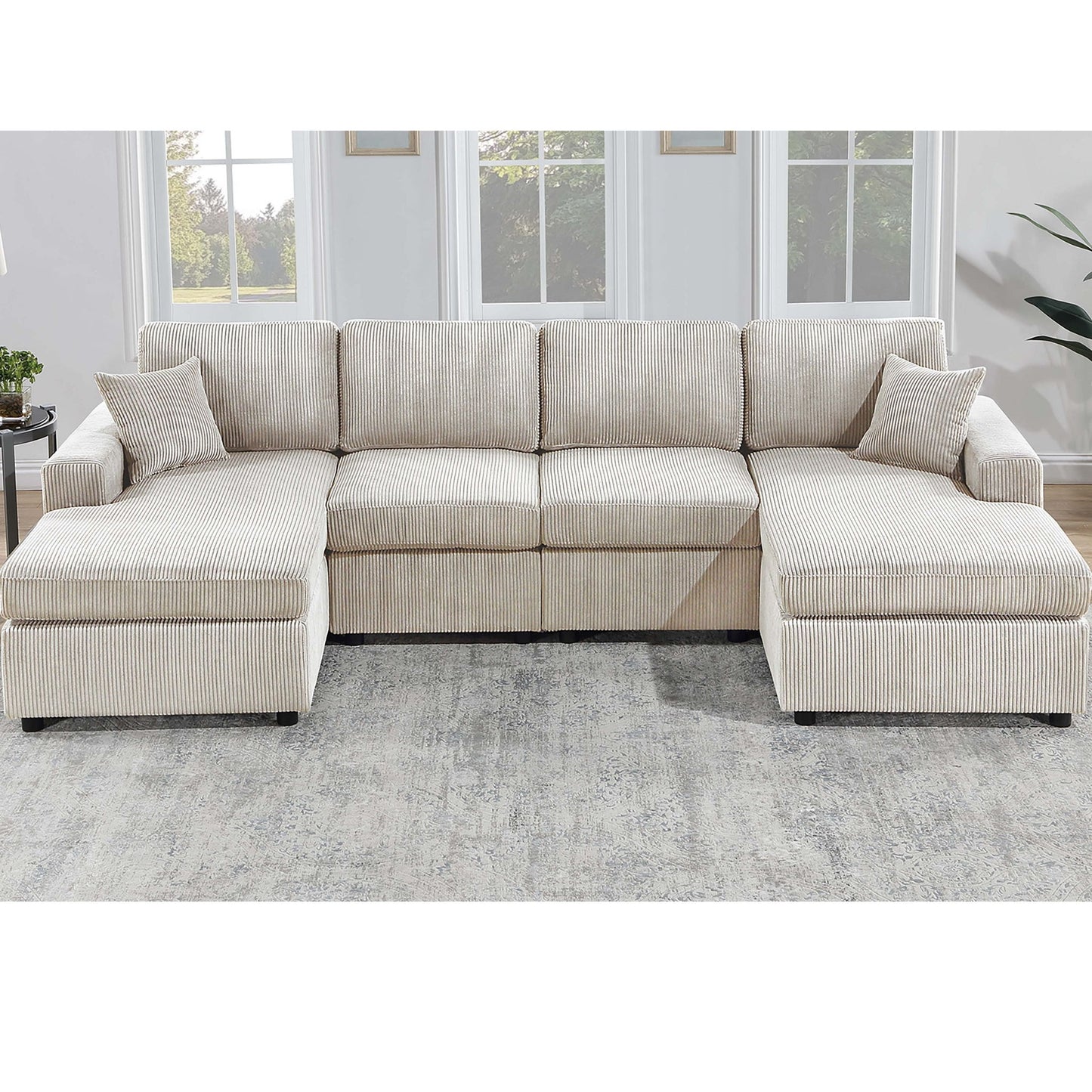 Modern Design Sectional Set With Right And Left Arm Chaise Home Essentials