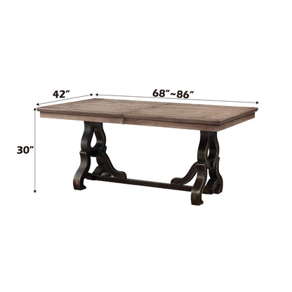 Nathaniel - Dining Table - Maple Acme