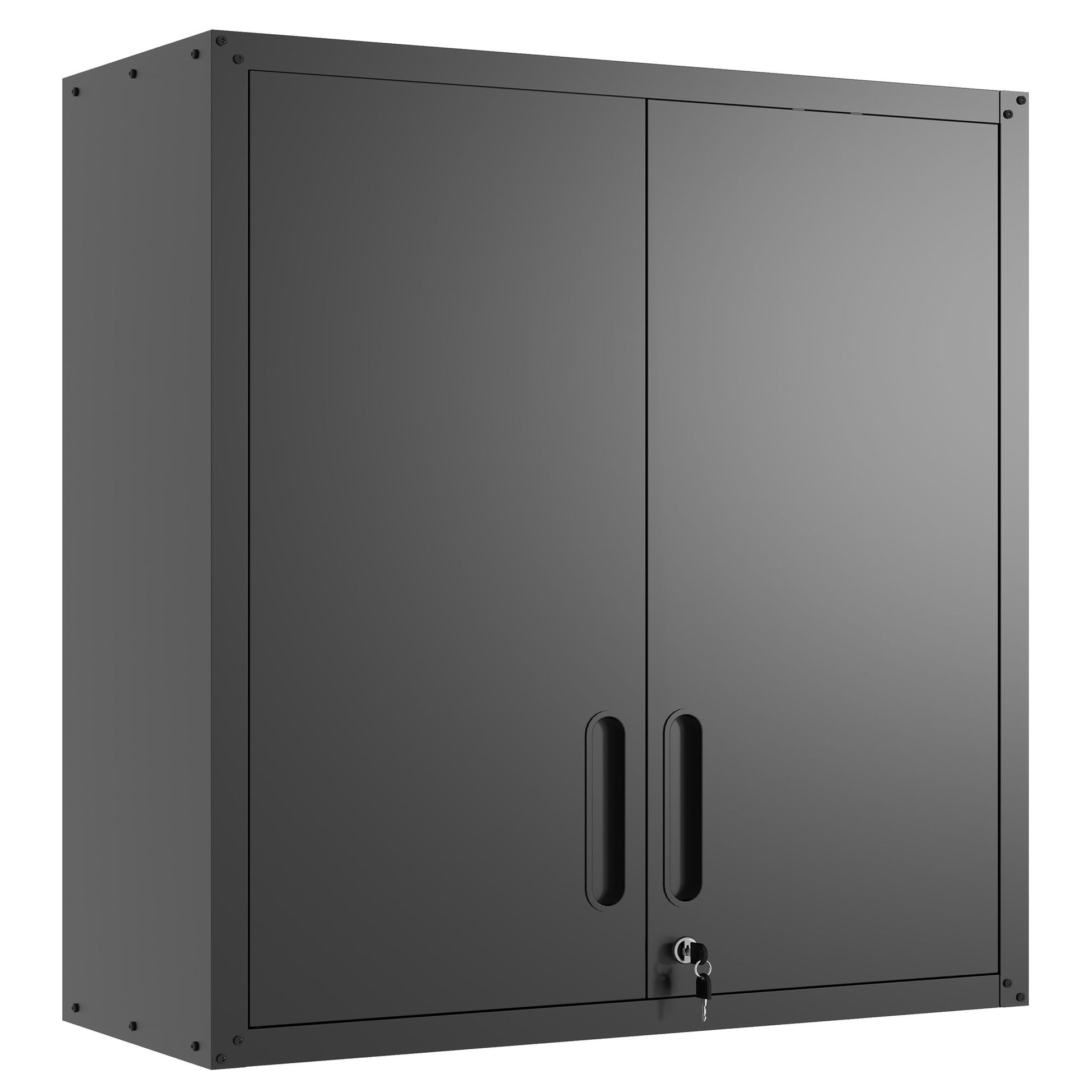 Metal Wall Mounted Tool Storage Cabinet With 2 Locking Doors, Adjustable Shelf, And Drawer Daily Nest