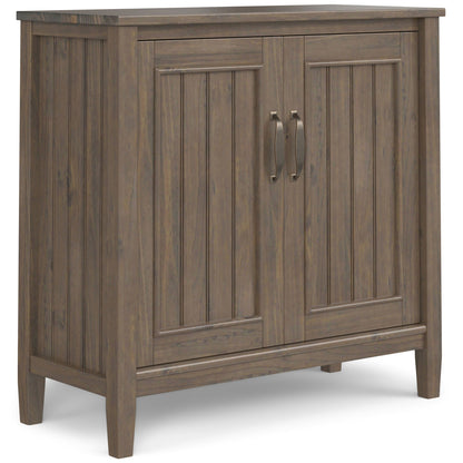 Lev - Low Storage Cabinet - Smoky Brown Simpli-Home
