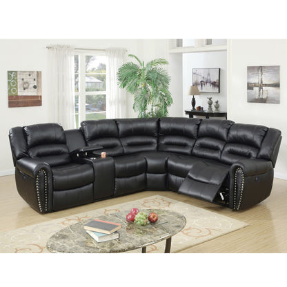 Reclining Sectional Sofa With Console Home Essentials
