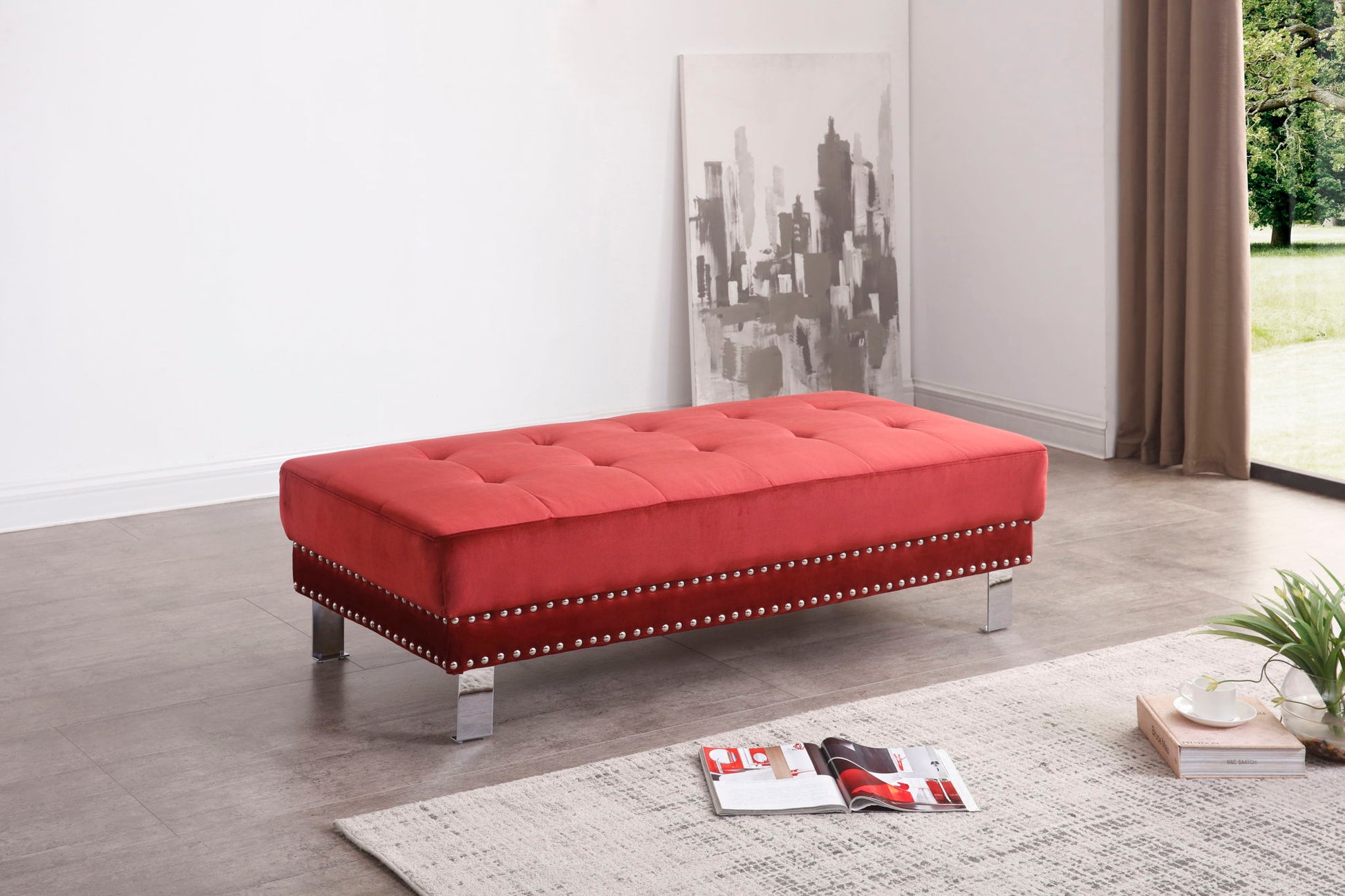 Elegant Contemporary Ottoman Glory Furniture