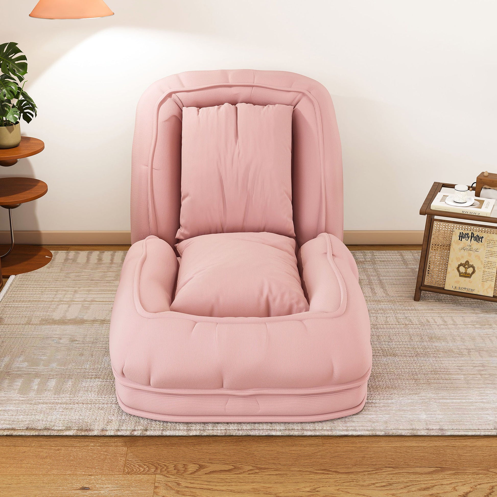 Upholstered Foldable Lazy Sofa Bed For Adults And Pets Home Essentials