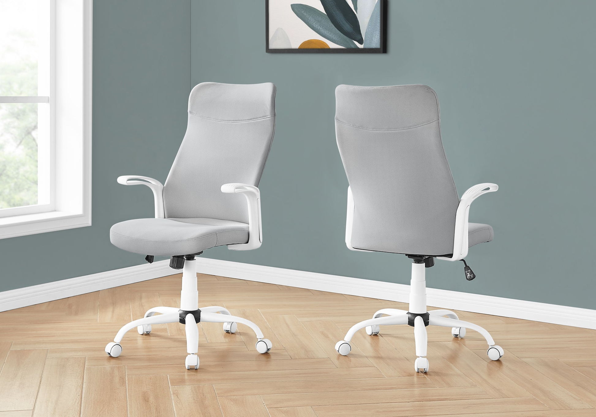 Office Chair, Adjustable Height, Swivel, Armrests, Contemporary & Modern 8th Street