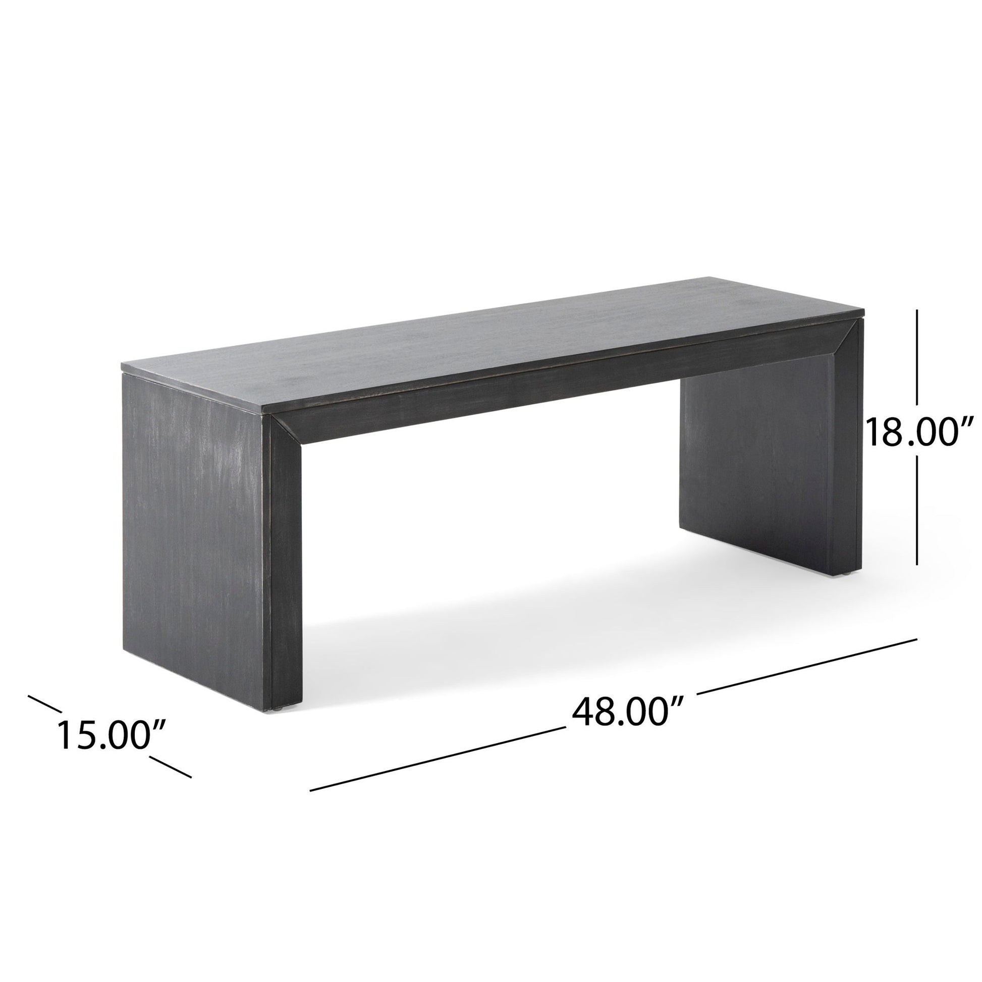 Acacia Wood Dining Bench, Farmhouse Style Noble House