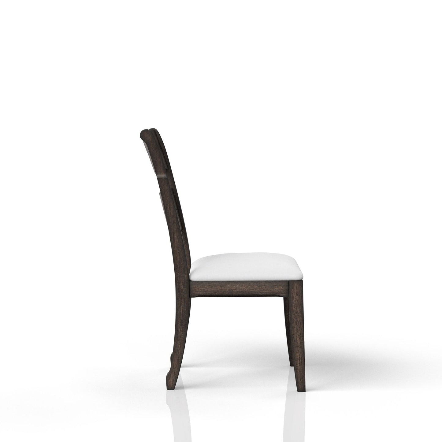 Upholstered Seat Side Chair - Chocolate Bernards Furniture