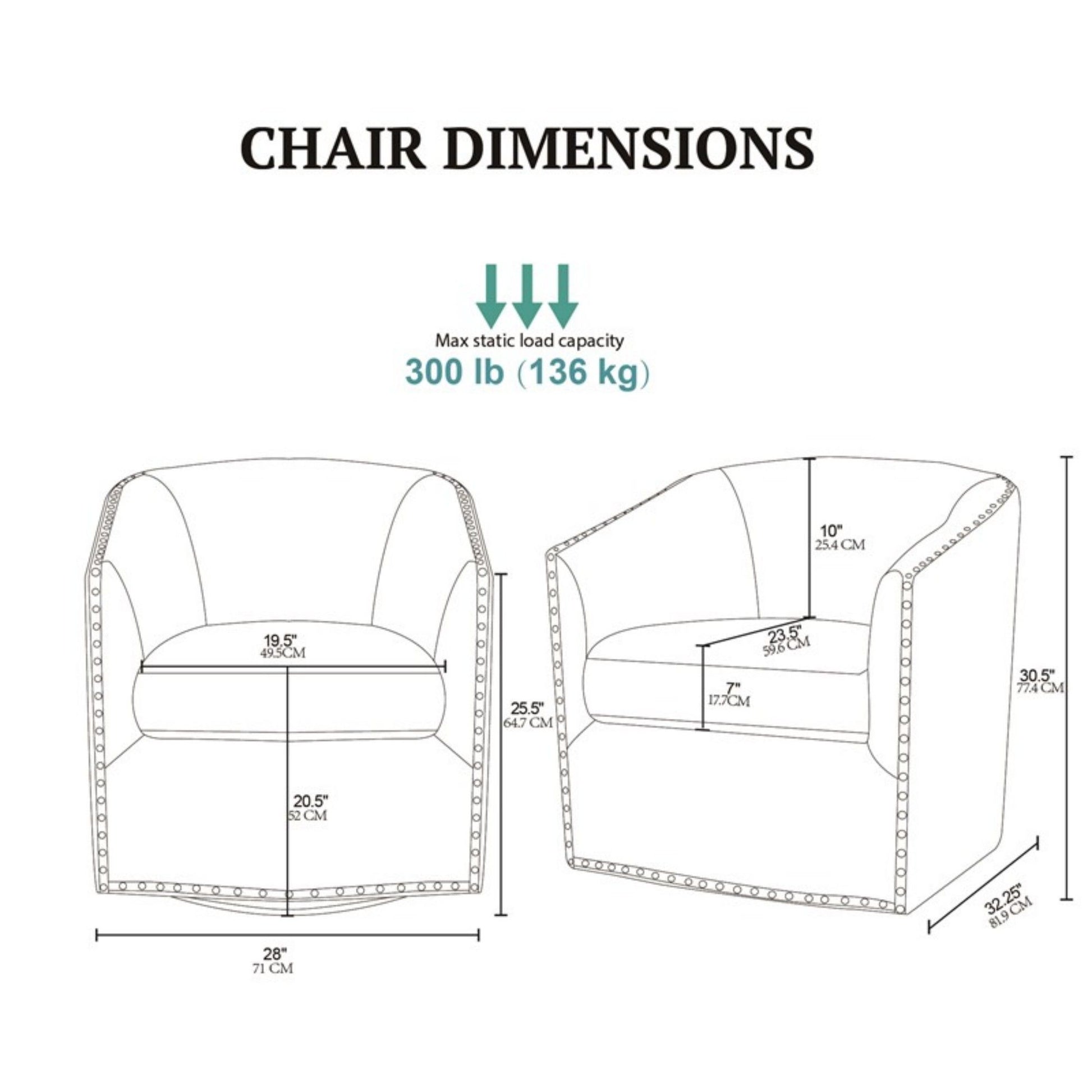 Luxurious Chair With 360 Degree Rotation JLA