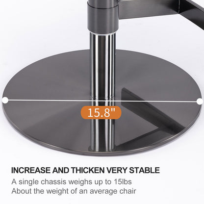 Titanium Stainless Steel Bar Stool, Swivel Adjustable Height For Kitchen Counter And Dining Room Home Essentials