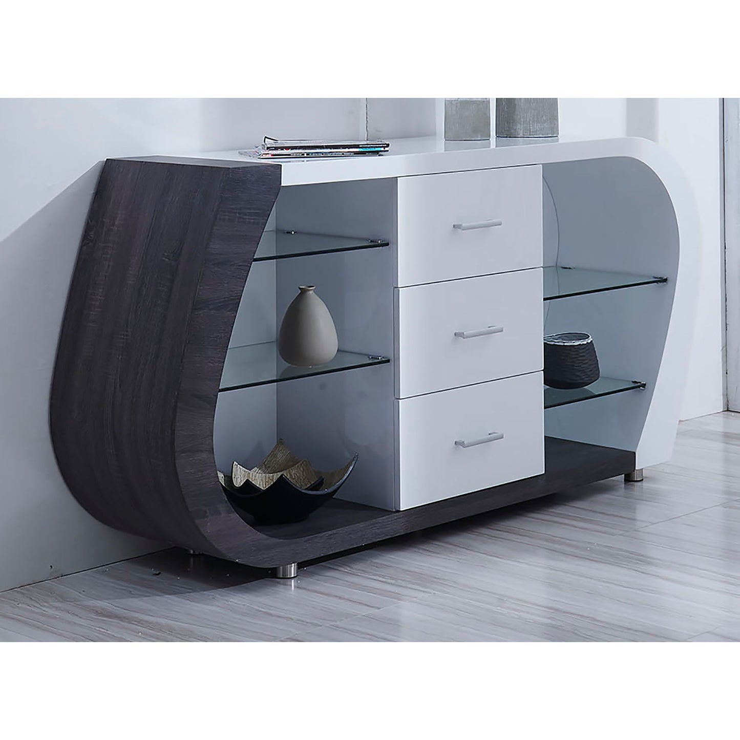 Anne - Buffet - White / Gray Global Furniture USA