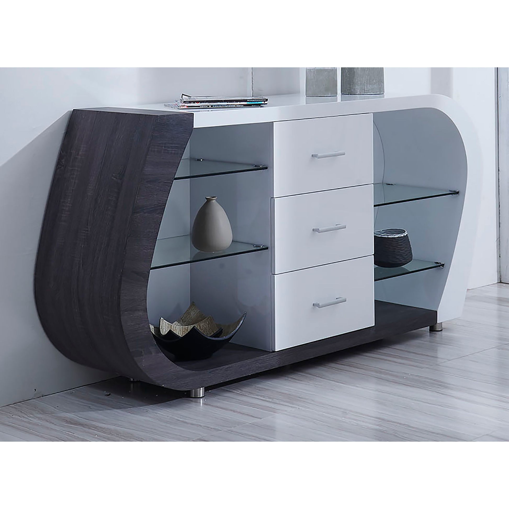 Anne - Buffet - White / Gray Global Furniture USA