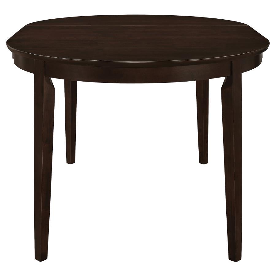 Gabriel - Oval Extension Leaf Dining Table - Cappuccino CoasterEveryday