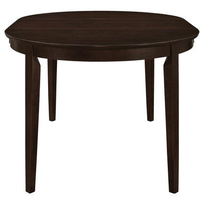 Gabriel - Oval Extension Leaf Dining Table - Cappuccino CoasterEveryday