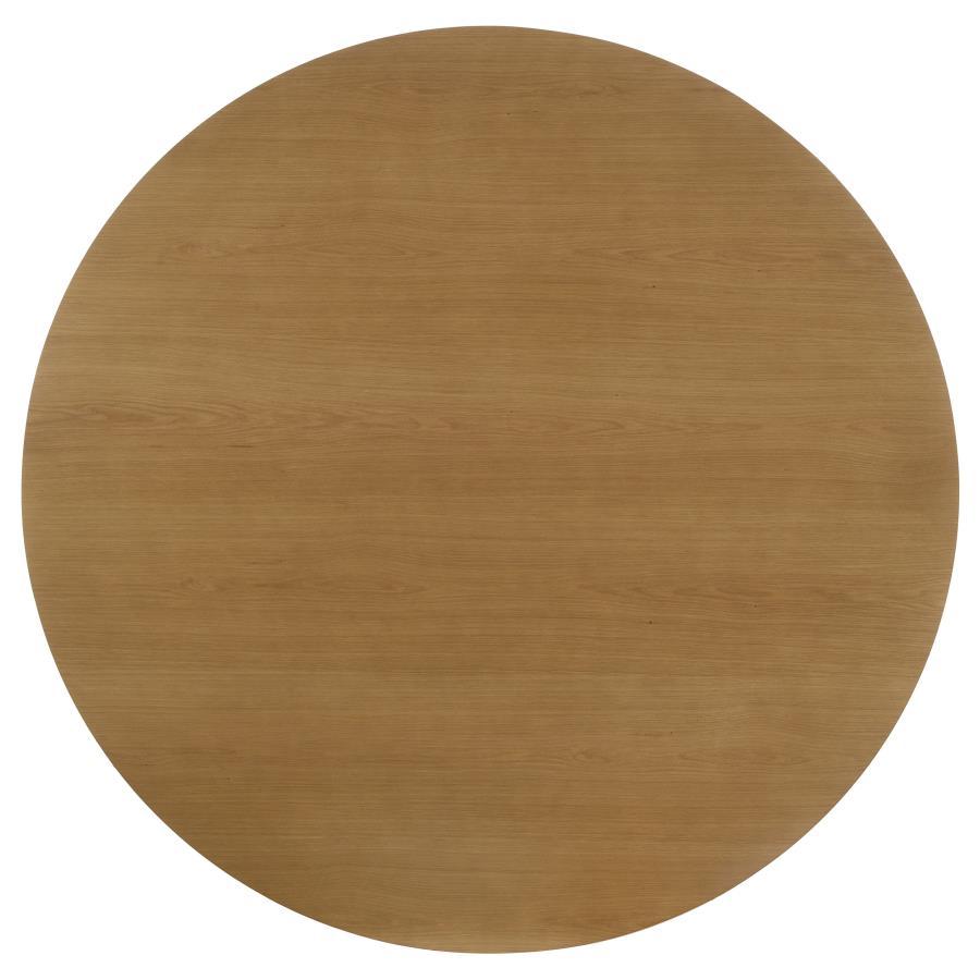 Hartville - 60" Round Dining Table - Natural Light Brown Coaster Fine Furniture