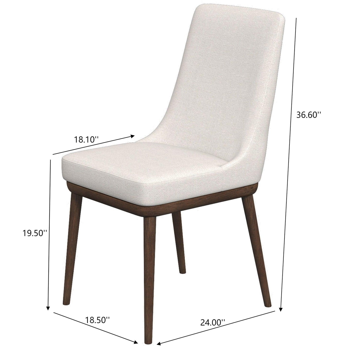 Kate - Mid-Century Modern Dining Chair (Set of 2) Ashcroft Furniture