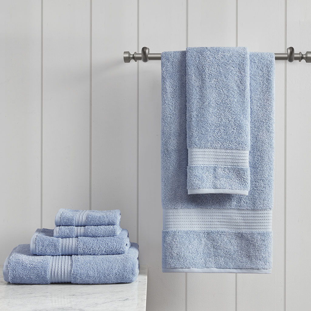 Organic - 6 Piece Towel Set - Blue