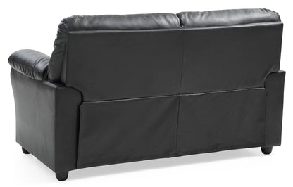 Chic Padded Love Seat For Modern Living - Black Glory Furniture