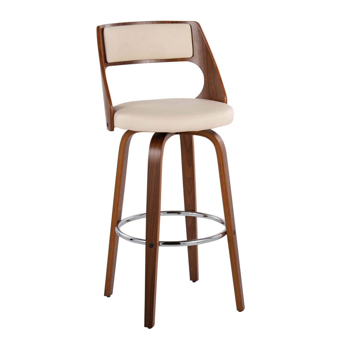 Cecina - Mid-Century Modern Barstool With Swivel (Set of 2) Lumi Source