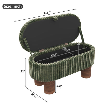 Modern Storage Ottoman Bench For Living Room Noble House