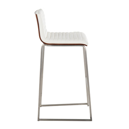 Mason Mara - Contemporary Fixed Height Barstool (Set of 2) Lumi Source